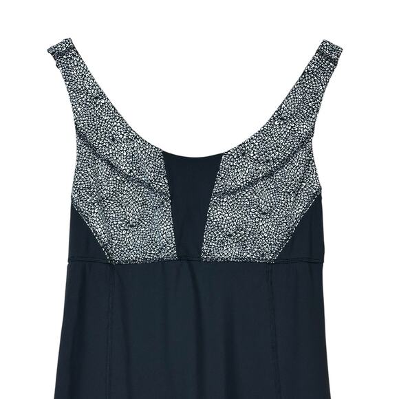 Lululemon Wrapper's Delight Tank Top Womens 8 Black Petal Ghost Mesh Athleisure - Picture 4 of 6